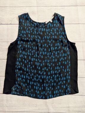 Collective Concepts Black Camisole with Teal Spot Print Size SP